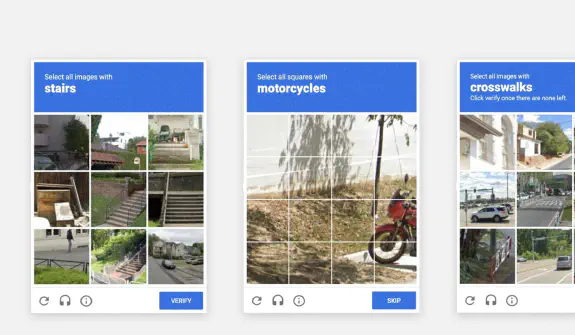 Example of image-based CAPTCHA