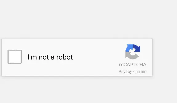 Example of NoCAPTCHA reCAPTCHA